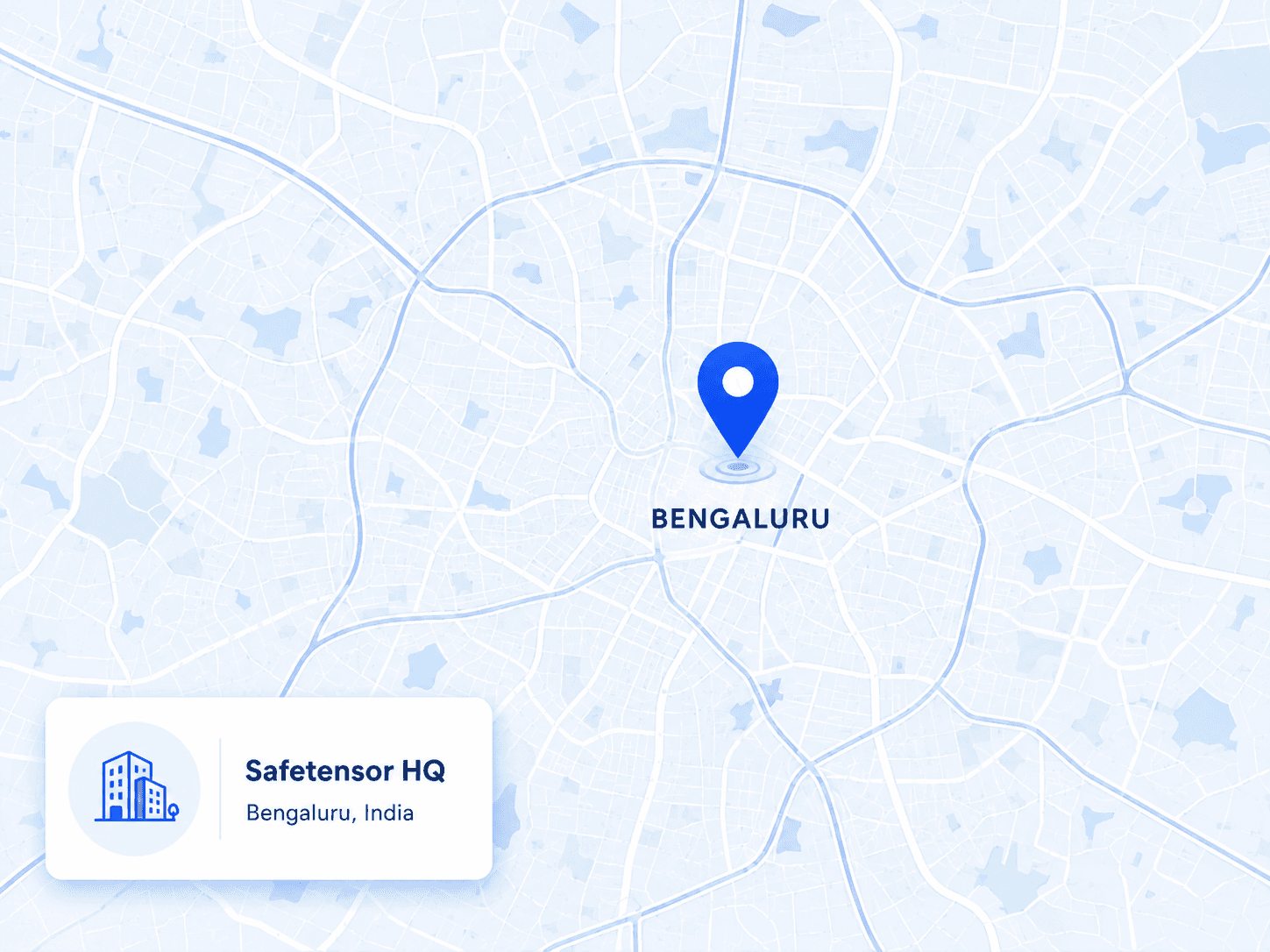 Safetensor Bengaluru office map