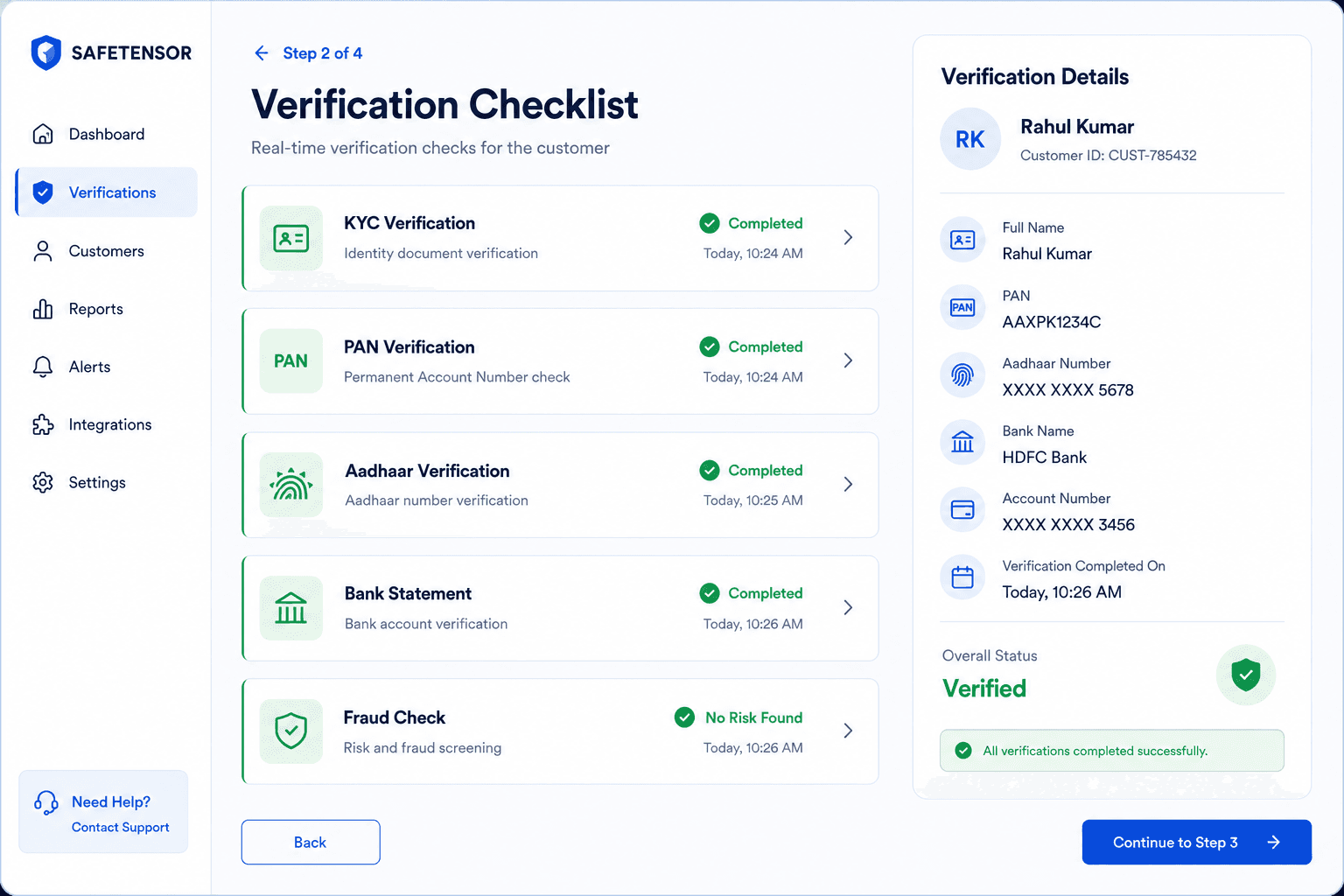 Verify Customers in Real Time